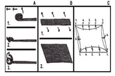 Pond net with net holders Hobio