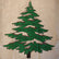 Winter cover with pine tree print, 0.8 x 1 metre