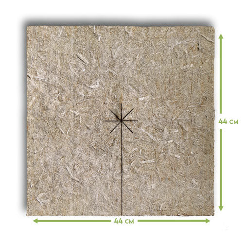 hemp mulch disc tile 44 cm